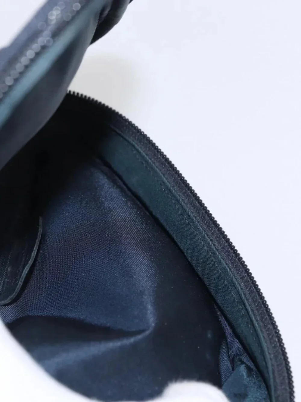 Christian Dior Trotter Canvas Saddle Pouch Navy Gold Auth 157216 - Picture 13 of 16